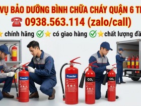 Dịch vụ bảo dưỡng bình chữa cháy Quận 6 TPHCM